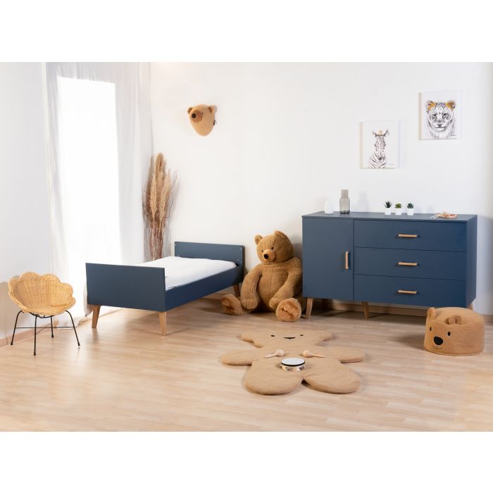 Chambre complète Bleu nuit Lit et commode avec plan à langer - Childhome - bedrooms par Childhome