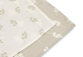 Lange gaze de Coton Twig Olive Green (x2) 115x115cm Jollein