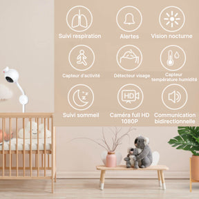 Smart Babyphone iBaby i2 avec détection respiration et mouvement - Baby Monitors par iBaby
