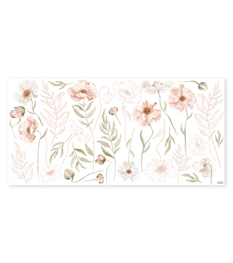 Stickers muraux Coquelicot Lilipinso - Wallpapers par Lilipinso