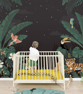 Papier peint Jungle Night Lilipinso - Wallpapers par Lilipinso