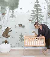Papier peint Kharu forêt et ours Lilipinso - Wallpapers par Lilipinso