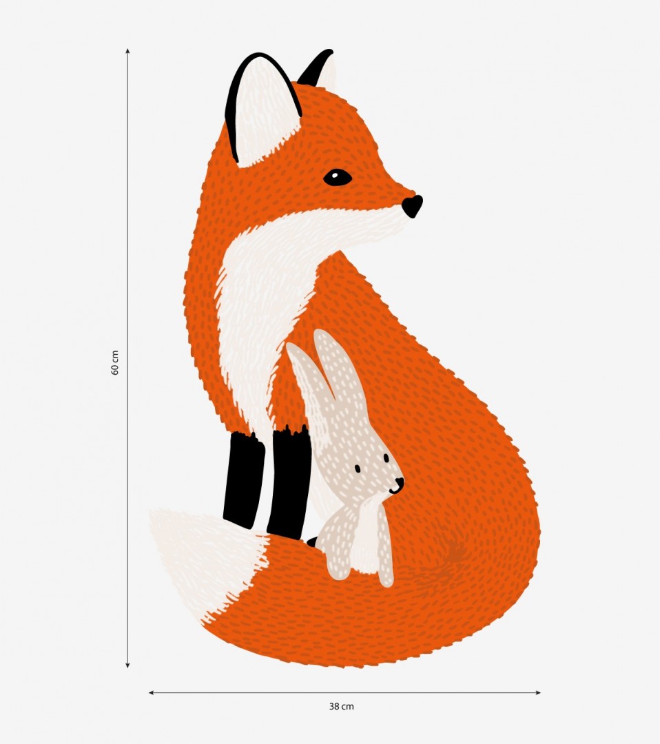 Grand sticker Mr Fox Lilipinso - Wallpapers par Lilipinso