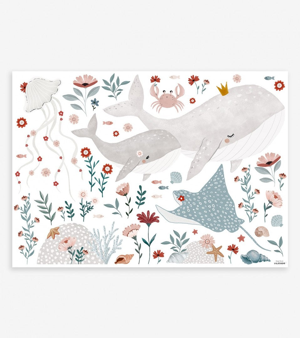 Planche de stickers Ocean Field Lilipinso - Wallpapers par Lilipinso
