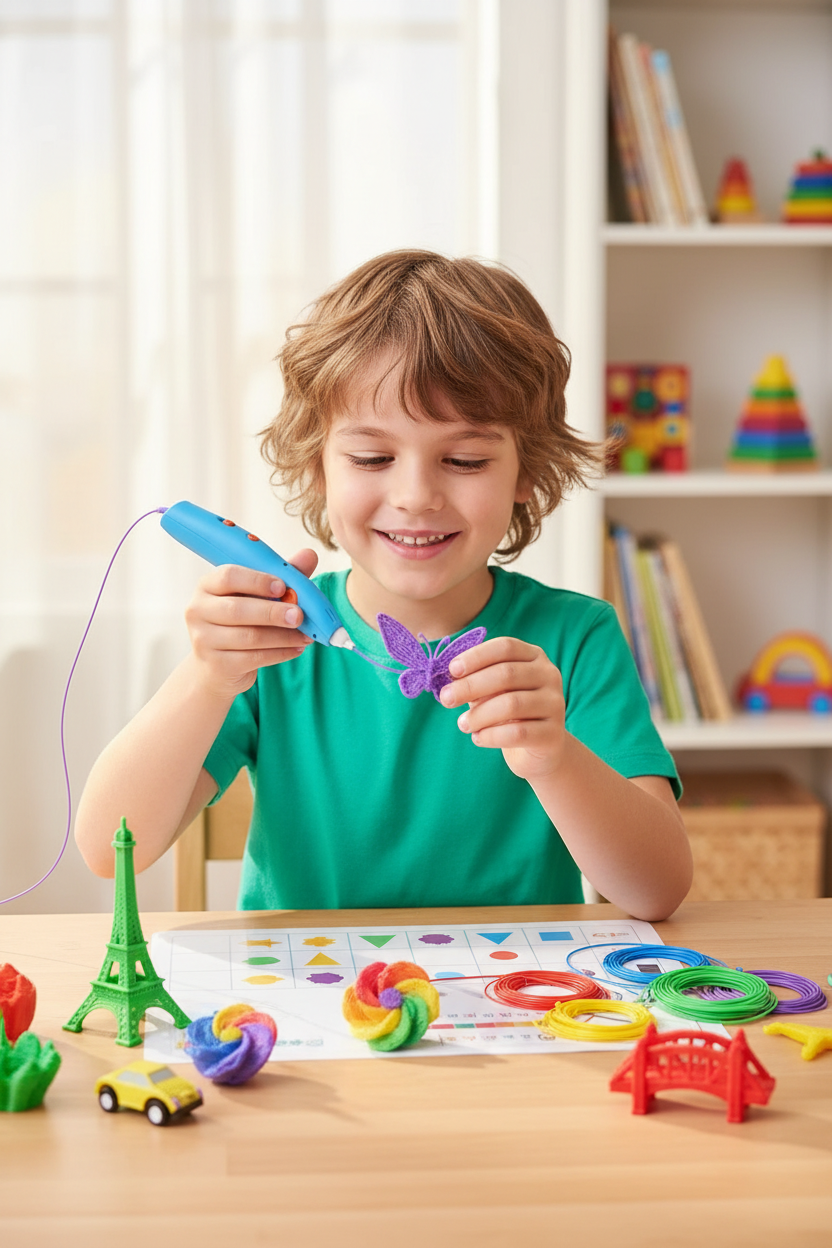 Stylo 3D basse température pour enfant, dès 6 ans