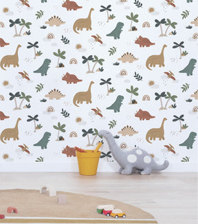 Papier peint Sunny motif dinosaures Lilipinso - Wallpapers par Lilipinso
