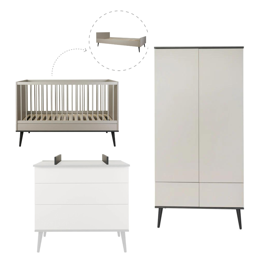 Chambre complète Flow Stone Quax - Baby & Toddler Furniture par Quax