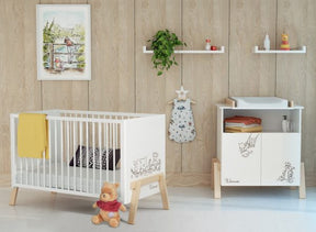 Lit Bébé 60x120cm Disney Winnie Canaille AT4 - Cribs & Toddler Beds par AT4