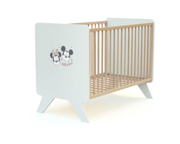 Lit Bébé 60x120cm Happy Days Mickey Disney AT4 - Cribs & Toddler Beds par AT4