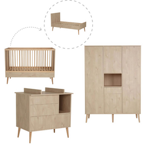 Chambre complète Cocoon Natural Oak Quax - Baby & Toddler Furniture par Quax