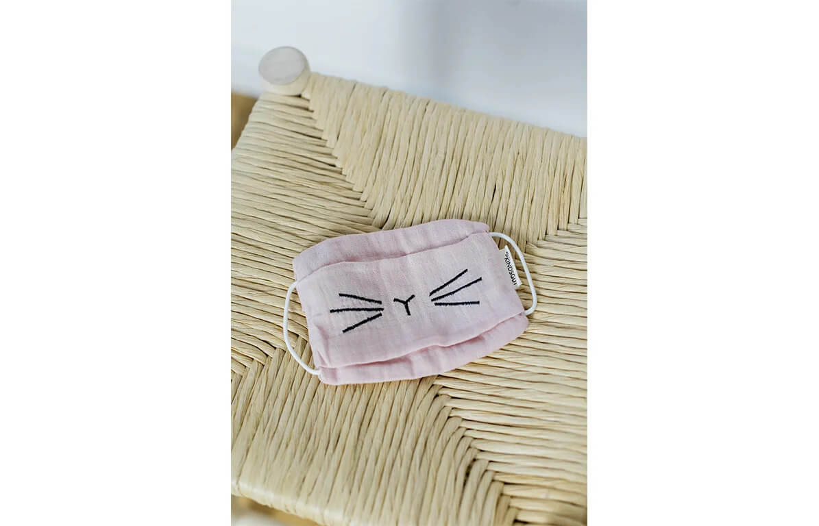 Masque bucco-nasal petit chat pour enfants Kindsgut - Compressed Skin Care Mask Sheets par Kindsgut
