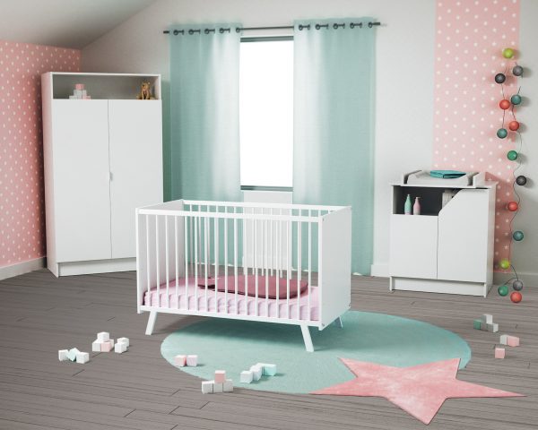 Lit Bébé 60x120cm Carnaval AT4 - Cribs & Toddler Beds par AT4