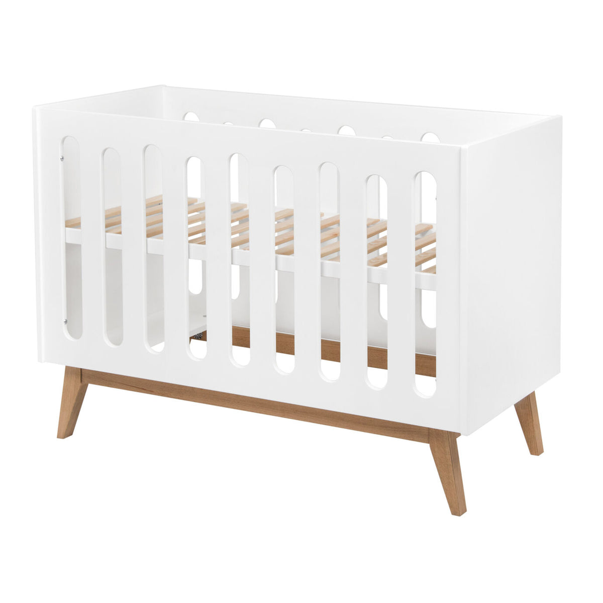 Lit à barreaux bébé évolutif canapé 120x60cm Trendy White Quax - Cribs & Toddler Beds par Quax