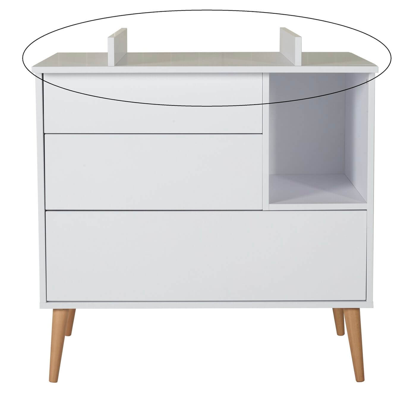 Commode Cocoon Ice White Quax - Dressers par Quax