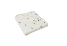 Couverture Berceau gaze de coton 75x100cm Rosehip Jollein - Swaddling & Receiving Blankets par Jollein