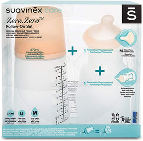 Pack Biberon Zerø.Zerø + Tétine + Poche Suavinex - Baby Bottles par Suavinex