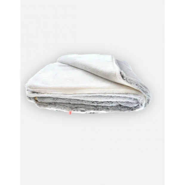 Couverture en fausse fourrure gris clair 75x100cm Noukie's - Receiving Blankets par Noukie's