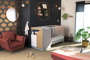 Chambre Évolutive avec lit 2 âges Gris-Blanc-Chêne Carnaval AT4 - Baby & Toddler Furniture par AT4