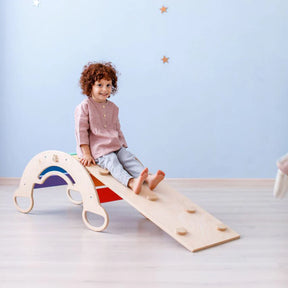 Lot balançoire arc-en-ciel + planche + chaise BusyKids - Activity Toys par BusyKids
