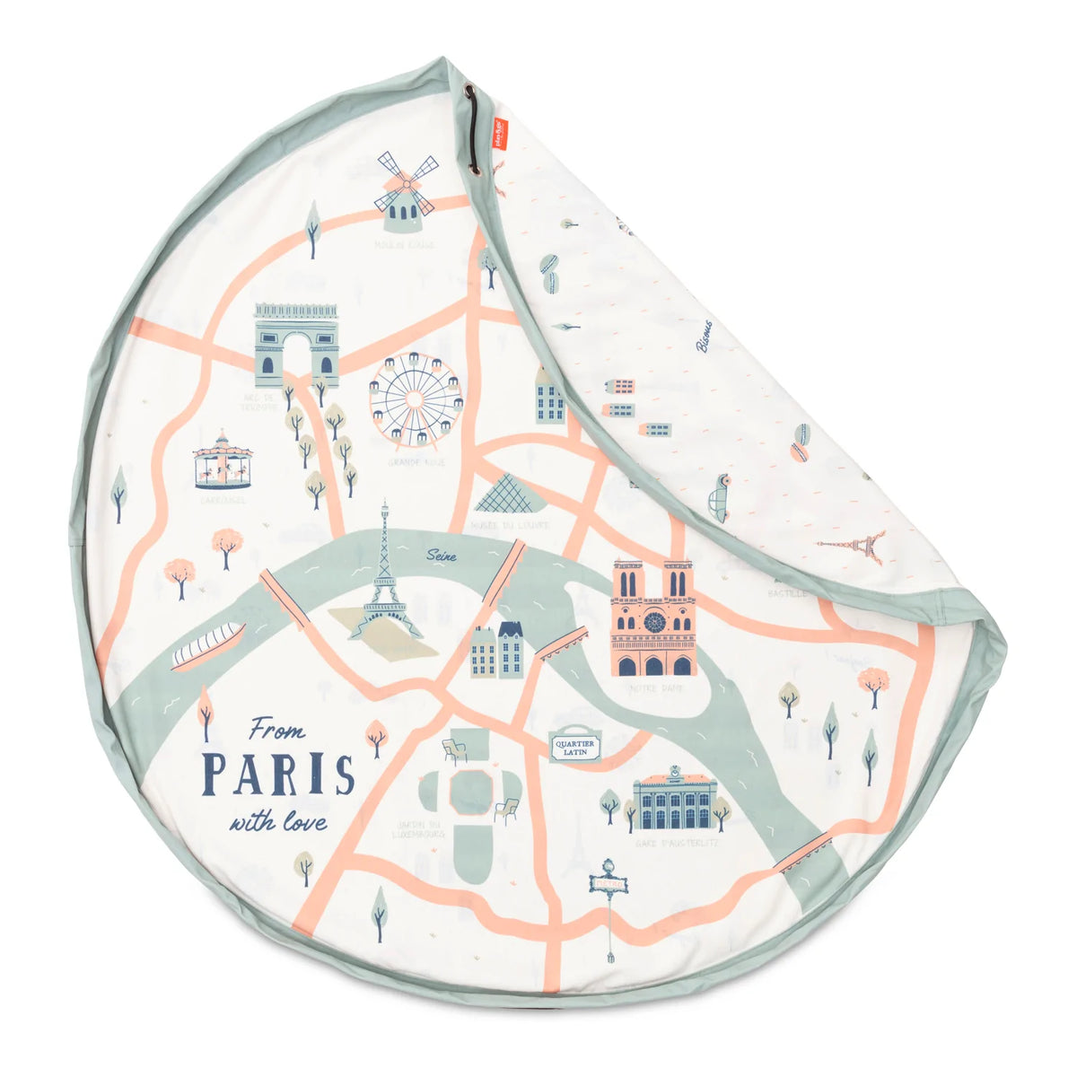 Sac tapis de jeu convertible Paris Map Play&Go - Play Mats par Play&Go