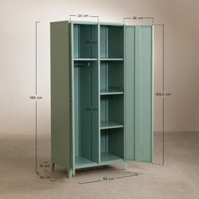 Armoire vestiaire 2 portes en métal Pohpli - Armoires & Wardrobes par Sklum
