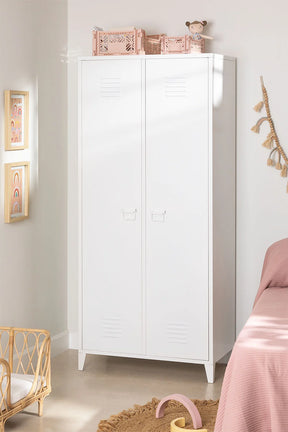 Armoire vestiaire 2 portes en métal Pohpli - Armoires & Wardrobes par Sklum