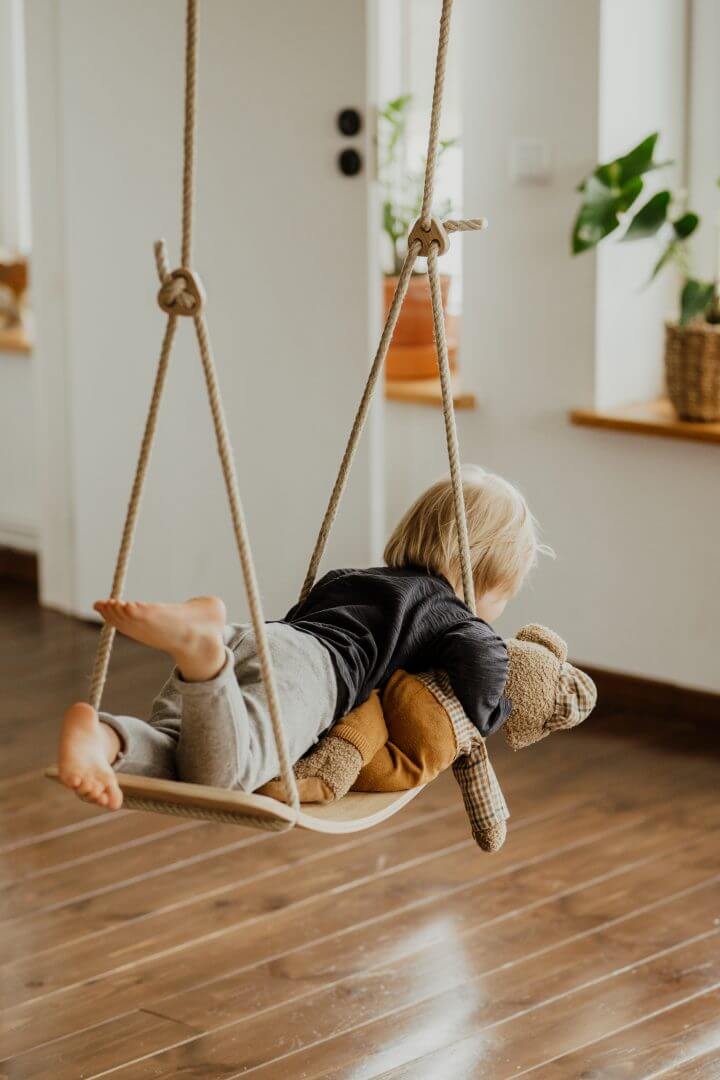 Planche d'équilibre incurvée pour enfants, jouet de balançoire