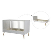 Lit évolutif Cocoon Ice White (140x70cm) Quax - Cribs & Toddler Beds par Quax