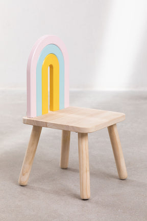 Chaise en bois Mini Rainbow Kids - Chairs par Sklum