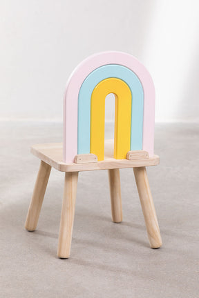 Chaise en bois Mini Rainbow Kids - Chairs par Sklum
