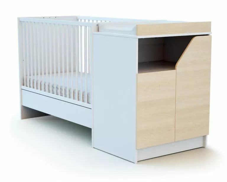 Chambre Évolutive avec lit 2 âges Décor Bouleau Carnaval AT4 - Baby & Toddler Furniture par AT4
