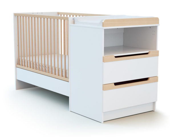 Chambre Évolutive Blanc Et Hêtre CARROUSEL AT4 - Baby & Toddler Furniture par AT4