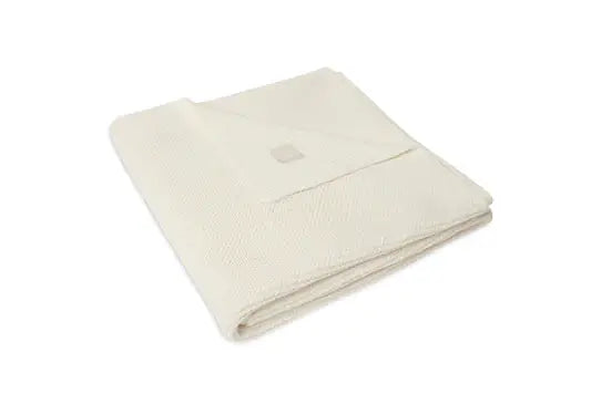 Couverture Berceau Basic Knit Ivory Jollein - Swaddling & Receiving Blankets par Jollein