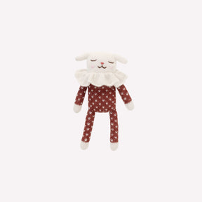 Doudou agneau pyjama sienne à pois Main Sauvage - Stuffed Animals par Main Sauvage