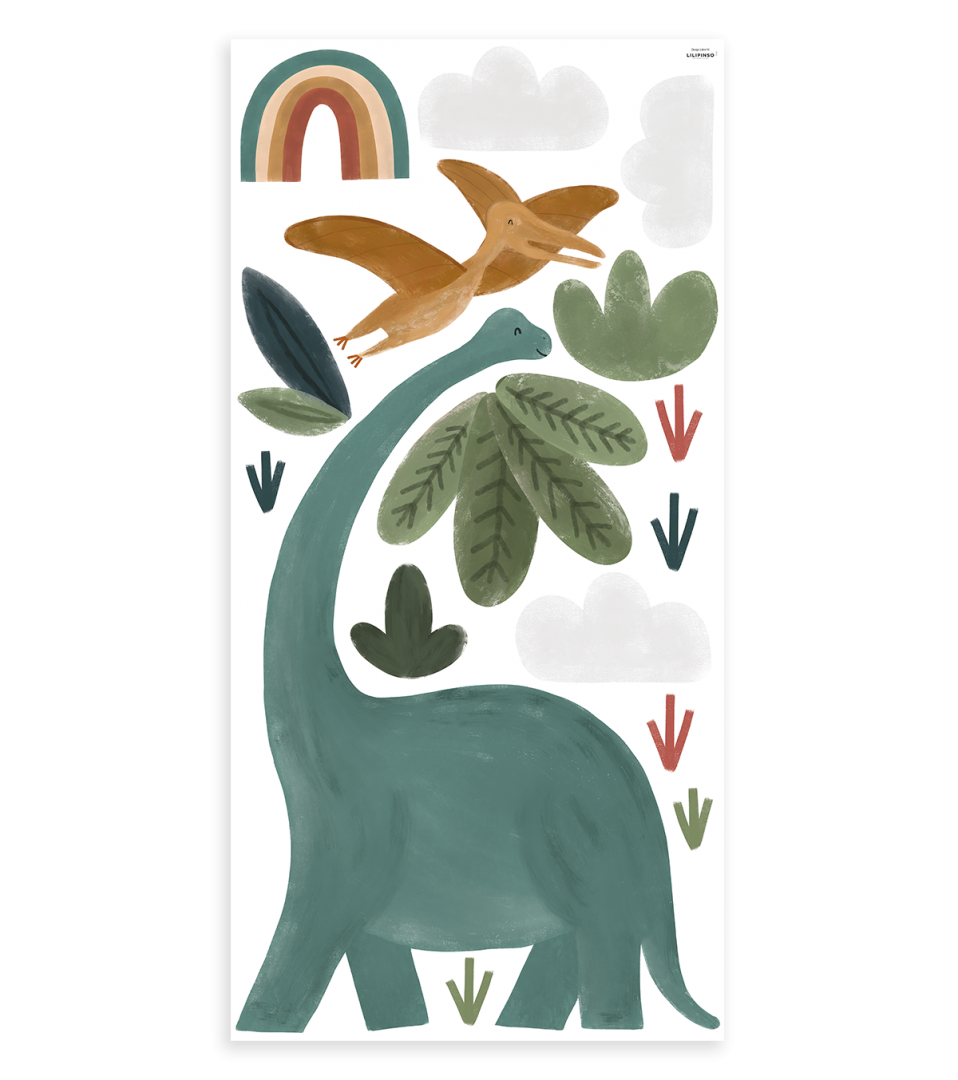 Stickers muraux Plantes et dinosaure Lilipinso - Wallpapers par Lilipinso