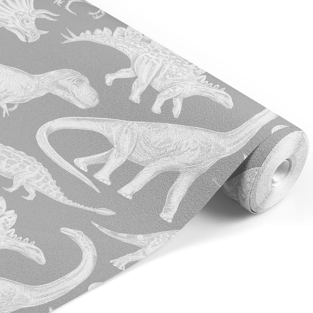 Papier peint dinosaure gris Pastelowe Love - Wallpapers par Pastelowe Love