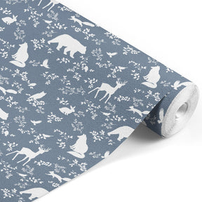 Papier peint animaux de la forêt bleu Pastelowe Love - Wallpapers par Pastelowe Love