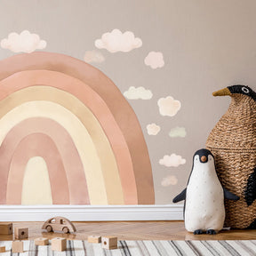Sticker arc-en-ciel beige Pastelowe Love - Wallpapers par Pastelowe Love